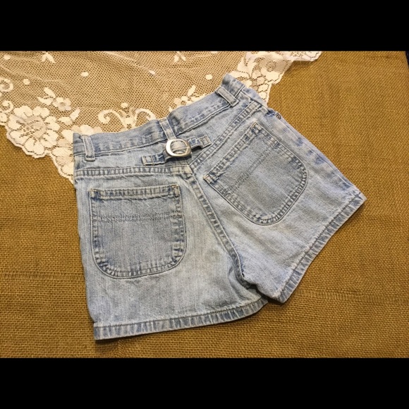 Girls denim shorts with buckle on back - Picture 2 of 2